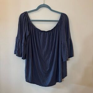 Off the Shoulder Top with Bell Sleeves
